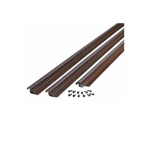 M-D Compression Weatherstrip W/Aluminum Stop, 44804, Bronze, 36